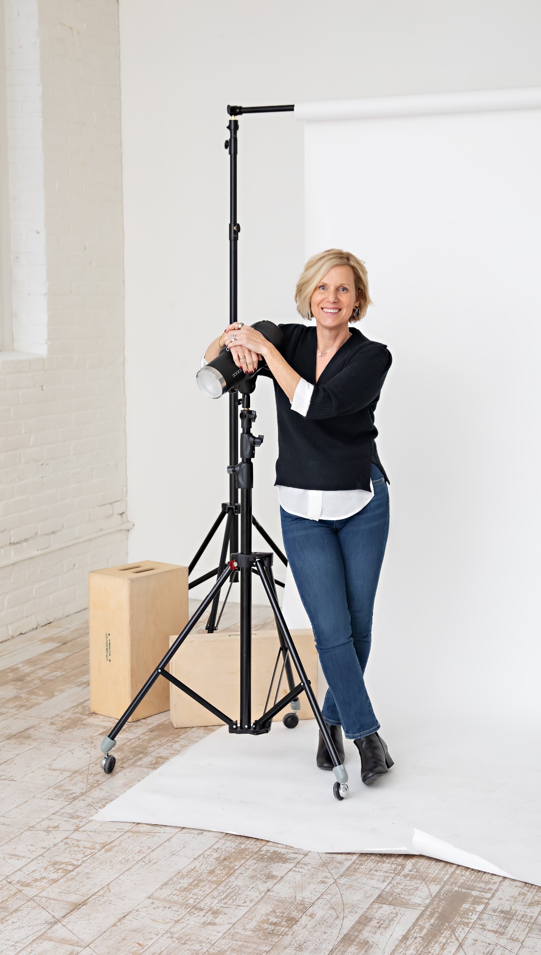 Heather Crowder in her photography studio
